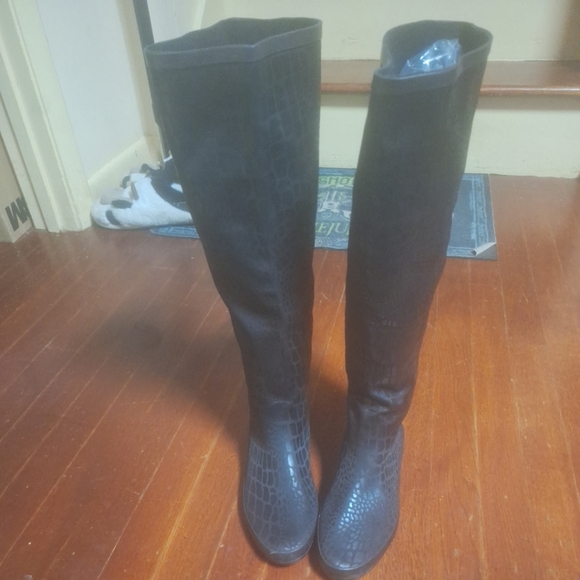 Henry Ferrera Shoes - Henry Ferrera Black Over the Knee Boots